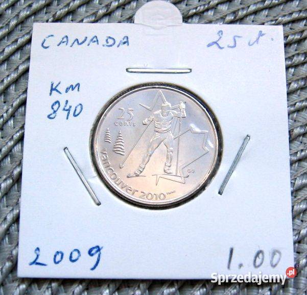 Kanada 25 Cent 2009r Vancouver 2010r Mennicza Kalisz sprzedam