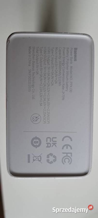 powerbank Baseus 225W 30000mAh Warszawa