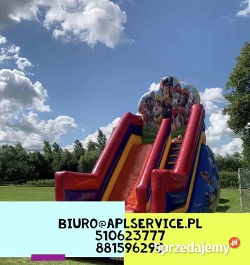 Wynajem Dmuchanej zjeżdżalnizamekwata cukrowa