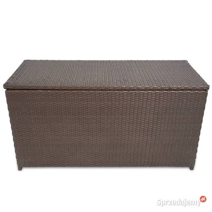 Skrzynia ogrodowa brązowa 120 x 50 x 60 rattan Skrzynie ogrodowe Warszawa