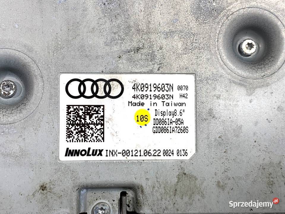 WYŚWIETLACZ AUDI A6 C8 4K0919603N EKRAN MONITOR osobowe podkarpackie