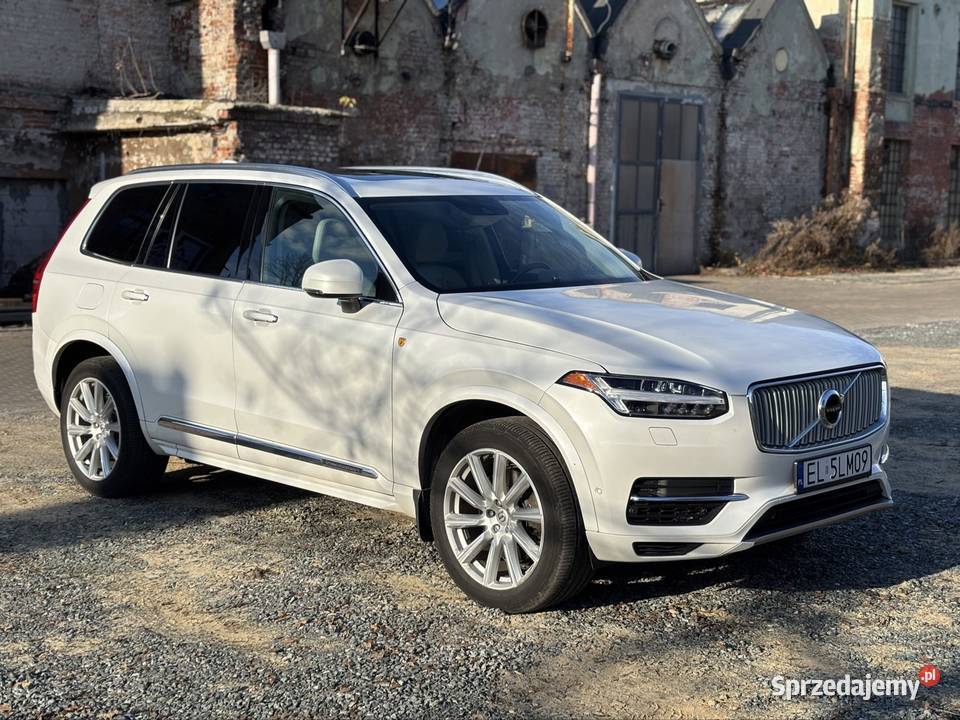 Volvo XC90 T8 Hybryda Plugn Inscription Biała gniazdo USB Samochody osobowe łódzkie sprzedam