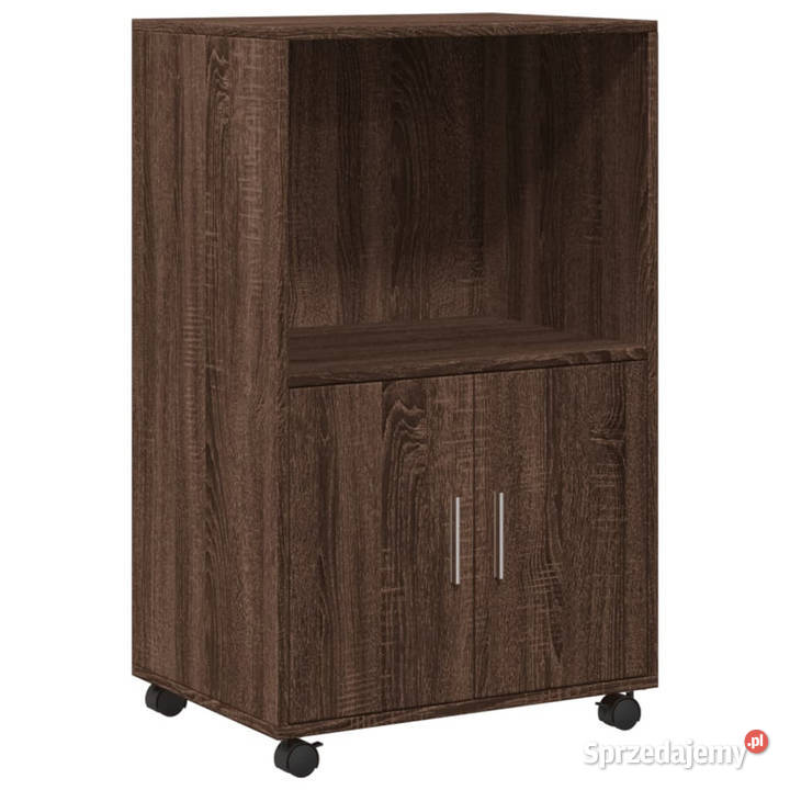 Szafka na kółkach brązowy dąb 55x40x91 WM853188 mazowieckie Warszawa