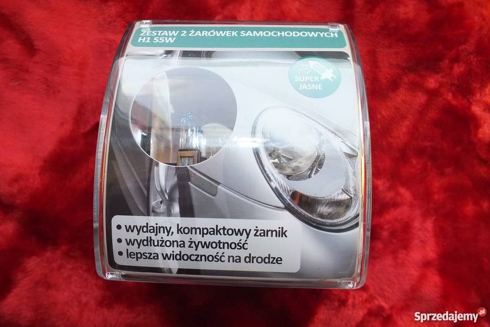 2 żarówek samochodowych Light H1 55W JASNE Żary