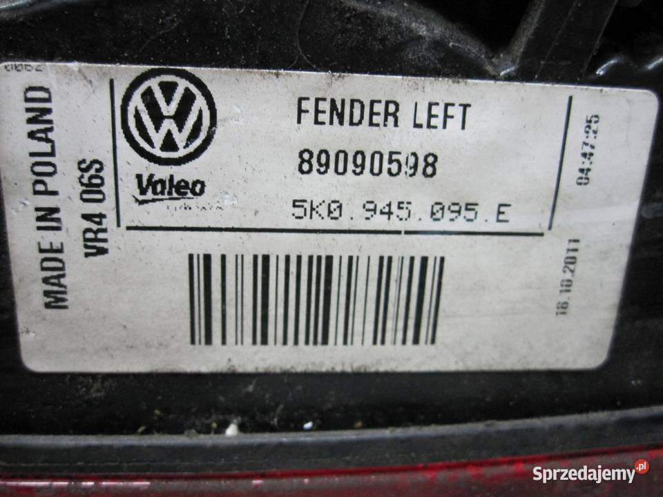 VW GOLF VI 11r lampa lewy tył 5K0945095E świętokrzyskie