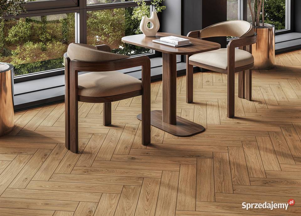 Płytki drewnopodobne jodełka 60x11 do łazienki