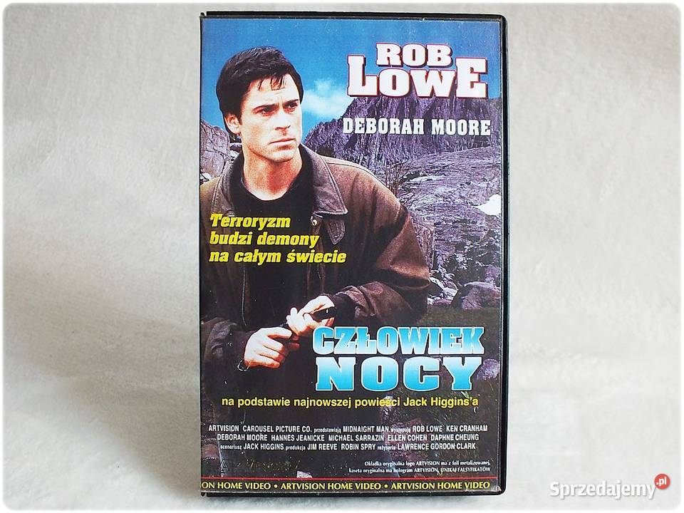 Kaseta VHS Człowiek Nocy Film na Video ORYGINAŁ VHS Żary sprzedam