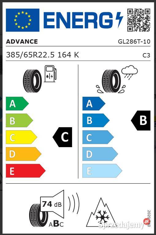 ADVANCE GL286T 38565 R225 Opona ciężarowa Zarębki
