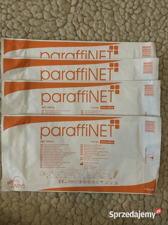 Paraffinet opatrunek siatkowy z parafiną 10cmx40 Pozostałe Zabrze