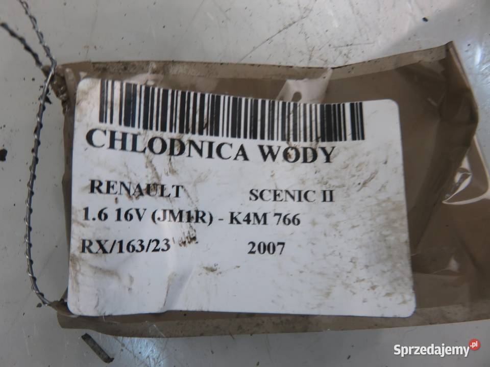 CHŁODNICA WODY RENAULT SCENIC II 16 16V sprzedam