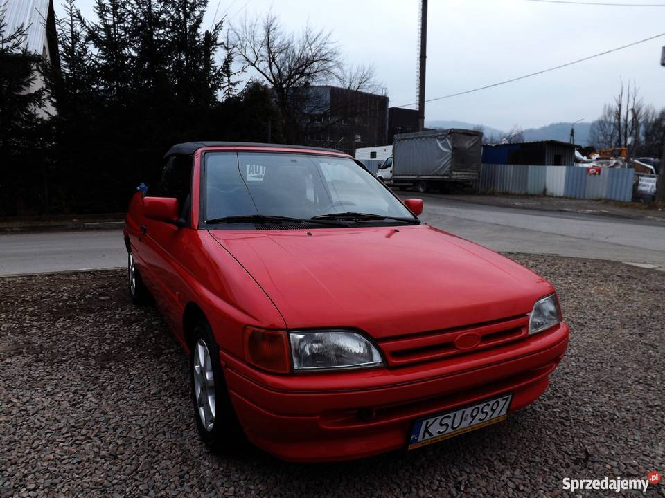 FORD ESCORT CABRIO MK5 16 EFI NOWY LAKIER Rok produkcji 1991 Sucha Beskidzka sprzedam
