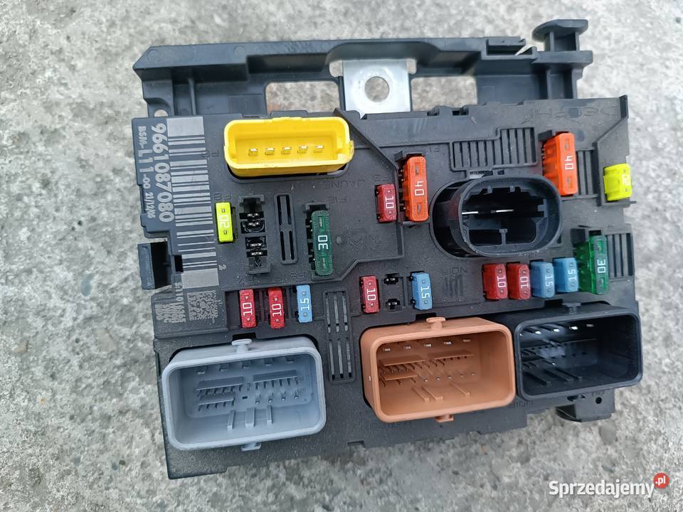 9661087080 Skrzynka BSM Peugeot 307 16 HDI lift osobowe Wał-Ruda
