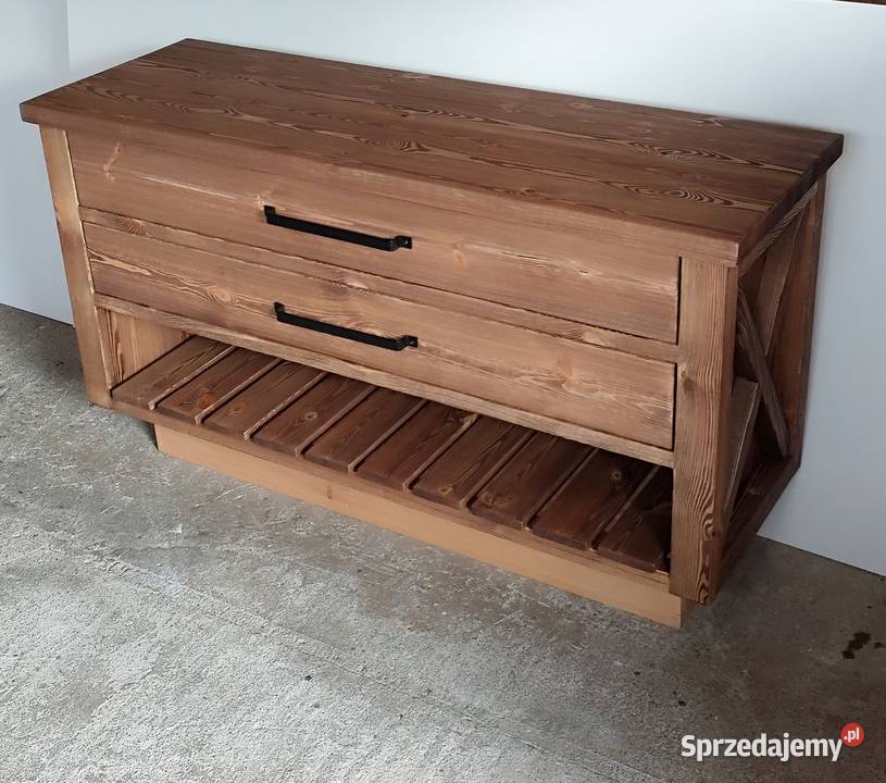 Komoda drewniana rustykalna łazienkowa wisząca 60cm Zduńska Wola