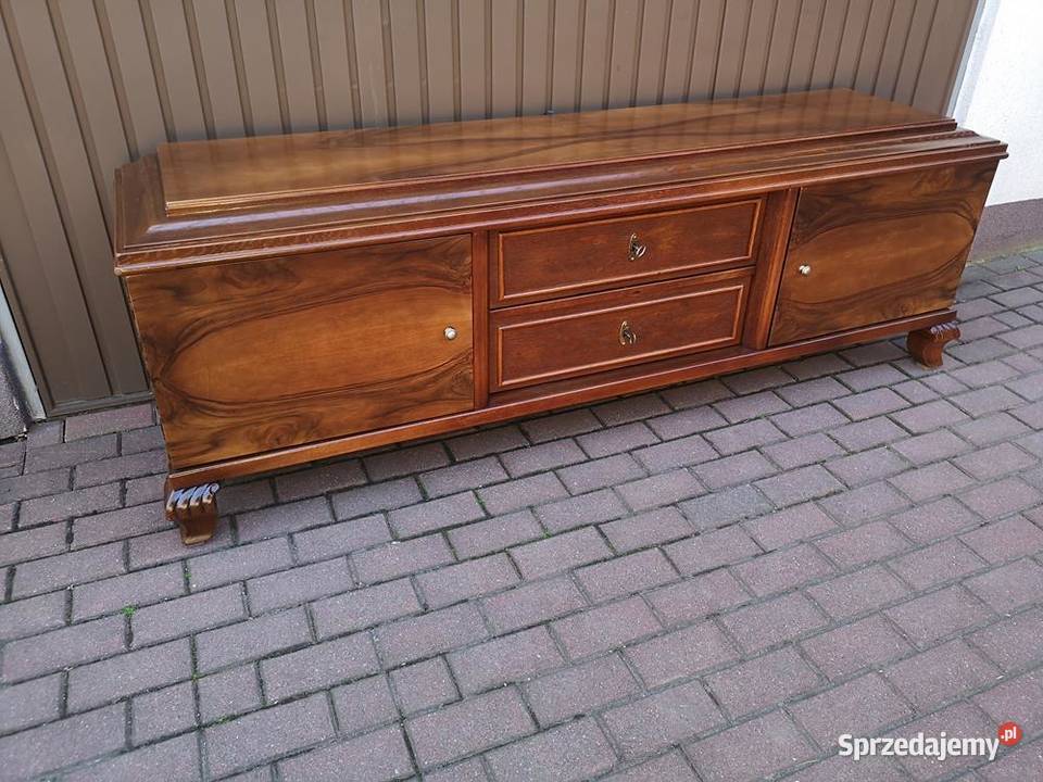 Komoda Szafka RTV Niska ARTDECO 205 OrzechDąb Swarzędz sprzedam
