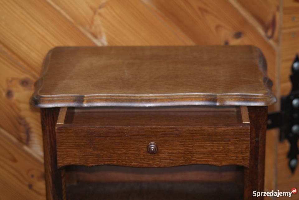 Drewniana komódka szafka stolik nocny styl Warszawa