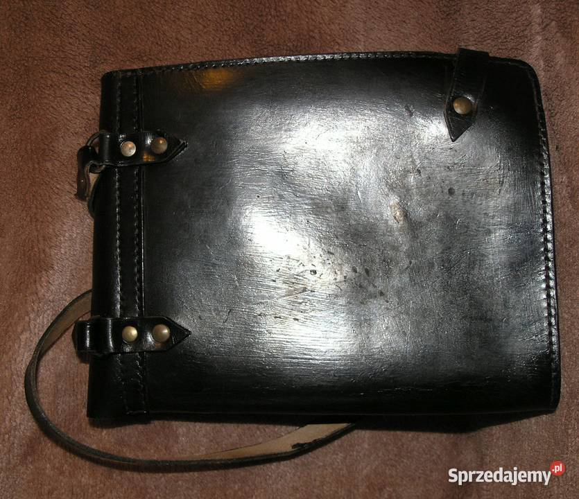 Mapnik dwustronny oficera SWA 2271 skóra Poznań