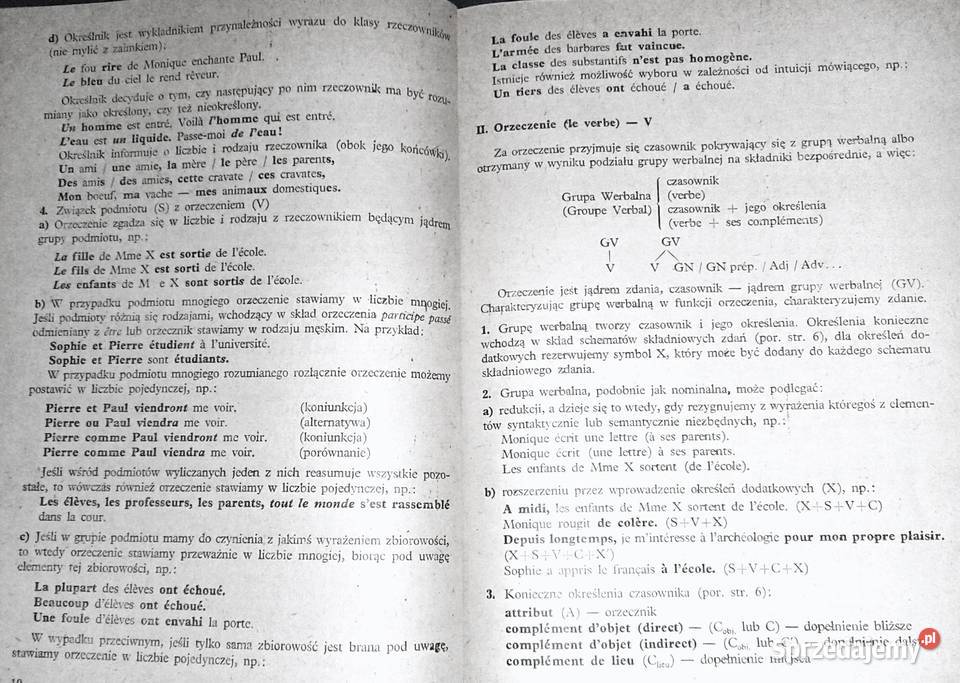 Gramatyka języka francuskiego Maria Łozińska lubelskie
