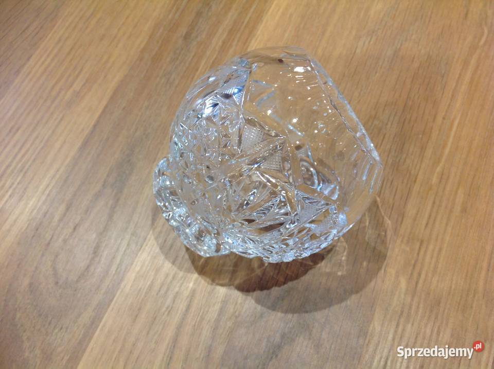 Wazon Wazonik Kryształowy Kula Vintage Nowa Sól