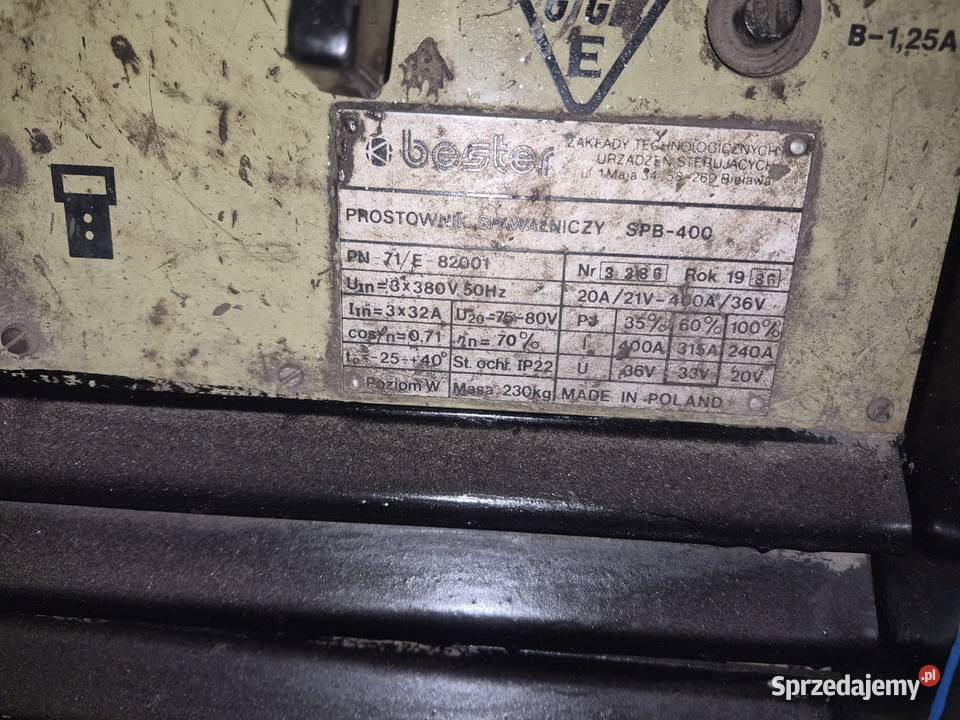 Spawarki transformatorowe 400A łódzkie Zgierz