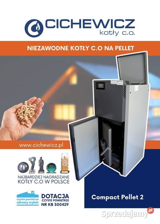 Kocioł piec na pellet Compact 16 kW z dotacją Kotły i Piece CO Łomianki