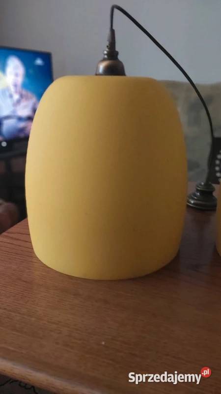 Lampy wiszące klosze żółte w kształcie tulipana Opole