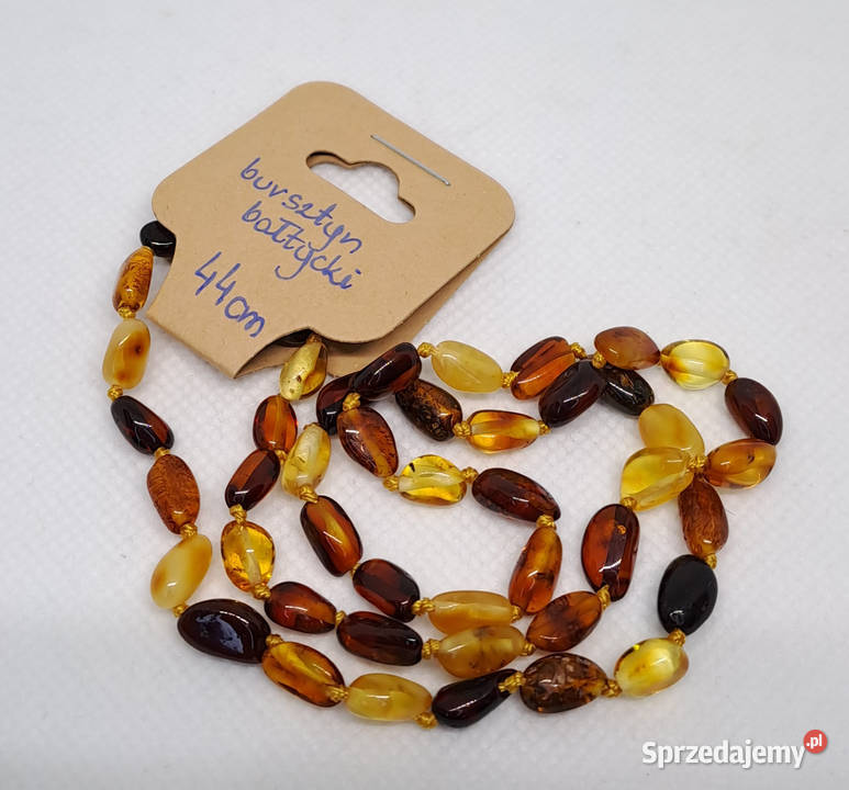Korale z bursztynu bursztyn bałtycki ryż cytryna Warszawa