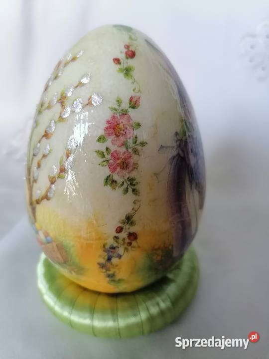 jajko pisanka ozdoba hand made 12 wielokolorowy Sierpc