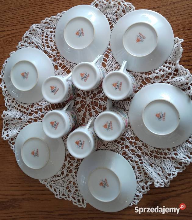 Chiński kplFilizanki i spodki Porcelana i szkło Nakło nad Notecią