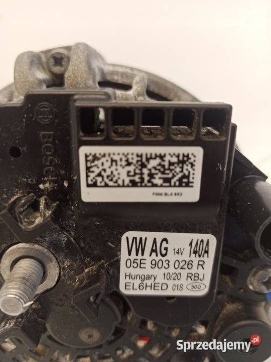 VW SKODA AUDI ALTERNATOR 05E903026R 15 TSI Układ elektryczny silnika