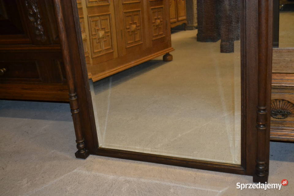 lustro neorenesansowe 1900 dąb 2 śląskie Będzin