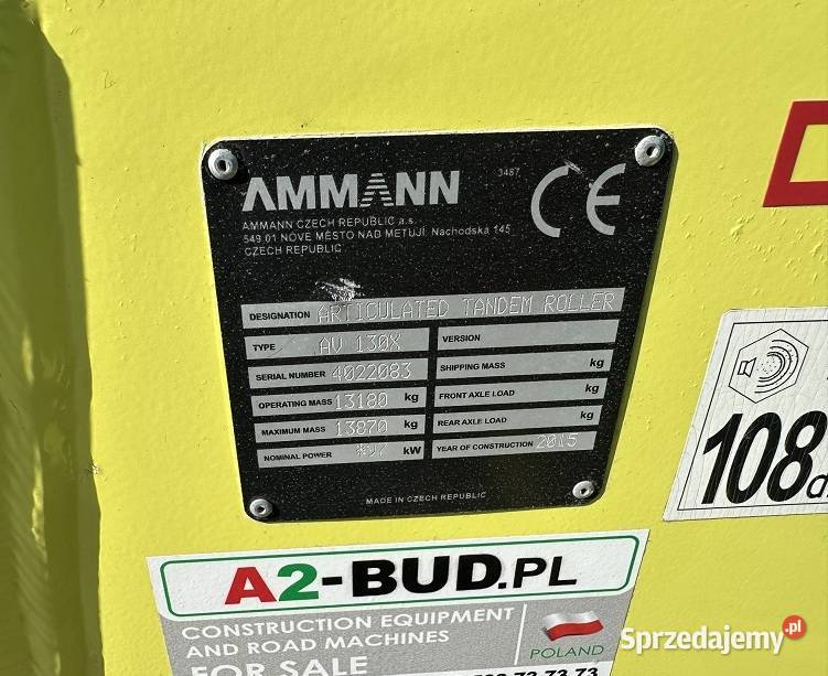 WALEC DROGOWY AMMANN AV130X