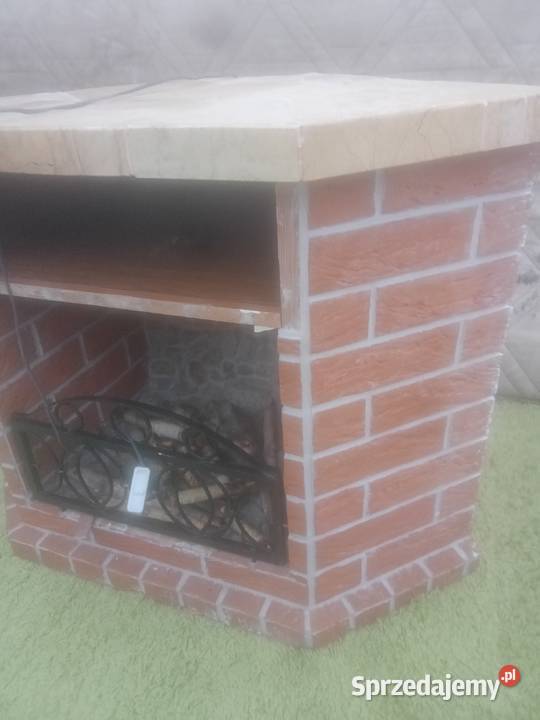 Kominek elektryczny drewniany ceglany ozdobne Czernikowo