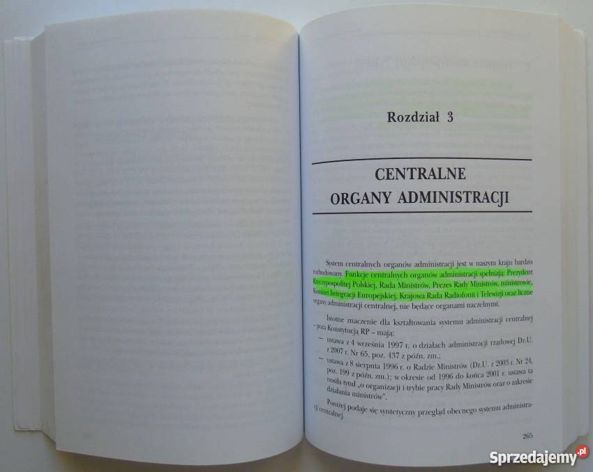 PRAWO ADMINISTRACYJNE CZĘŚĆ OGÓLNA OCHENDOWSKI łódzkie Łódź
