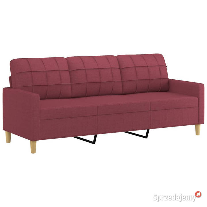 3osobowa sofa z podnóżkiem winna czerwień 180 sprzedam