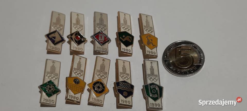 odznaki 10 Olimpiada Moskwa 1980 Rosja ZSRR 10