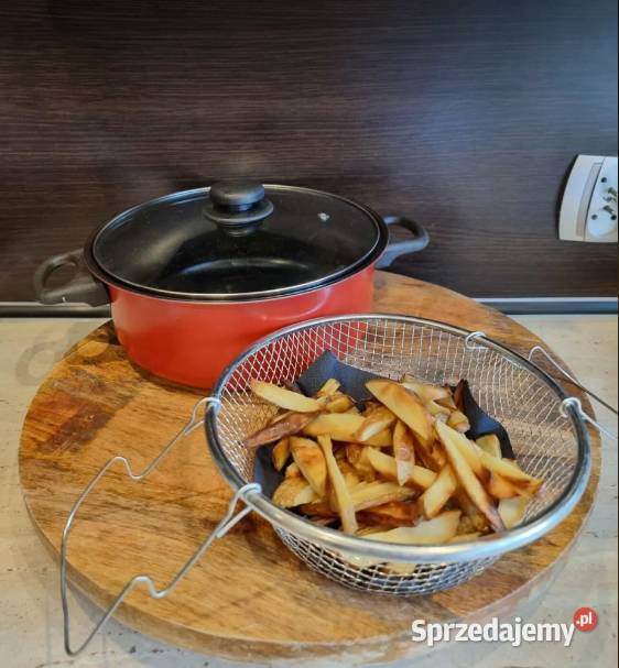 GARNEK DO SMAŻENIA FRYTEK 3 ELEMENTOWY mazowieckie Warszawa sprzedam