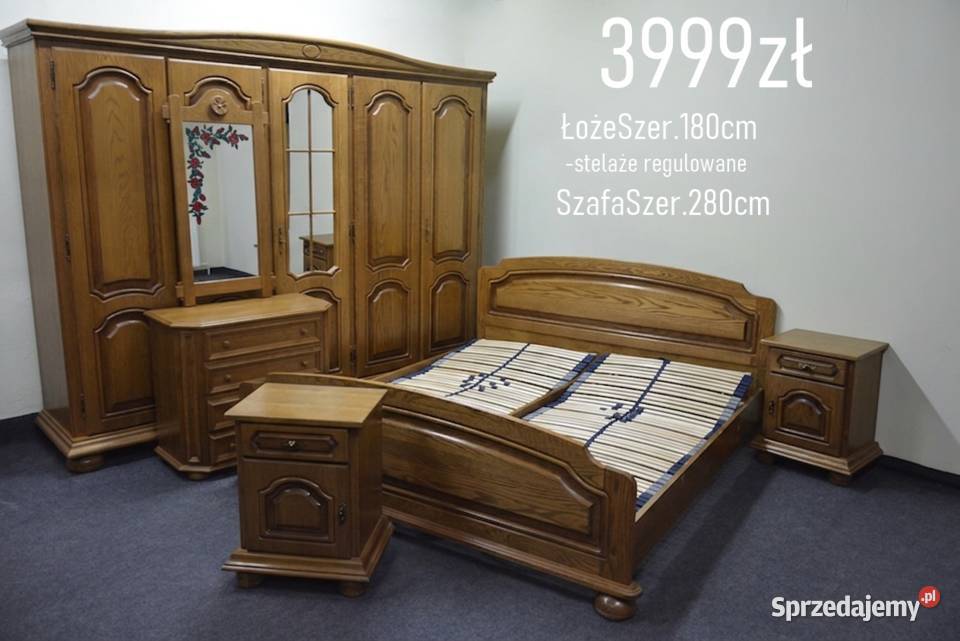 Meble sypialniane łóżko szafa szafki nocne Pszczyna