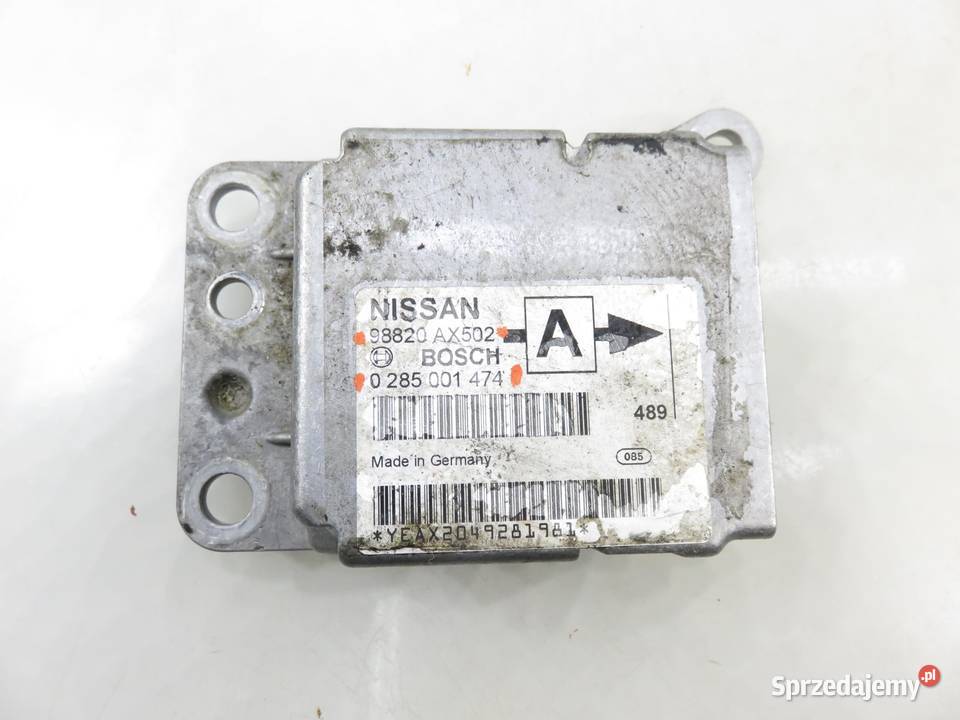 MODUŁ AIRBAG NISSAN MICRA K12 0285001474 osobowe
