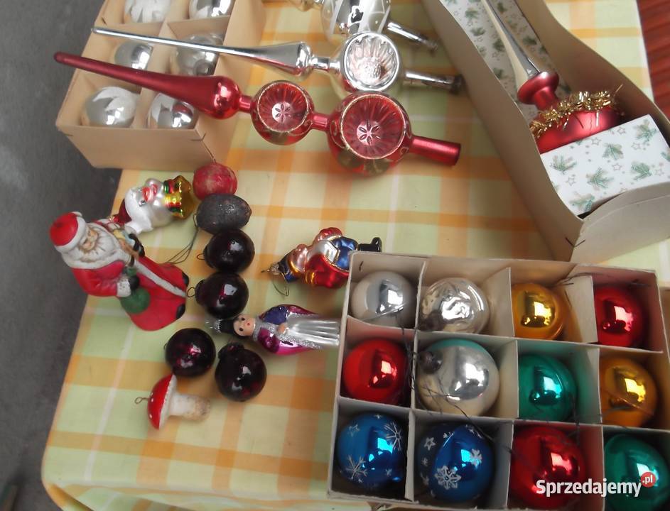PRL Bańki Choinkowe 46 sztuk