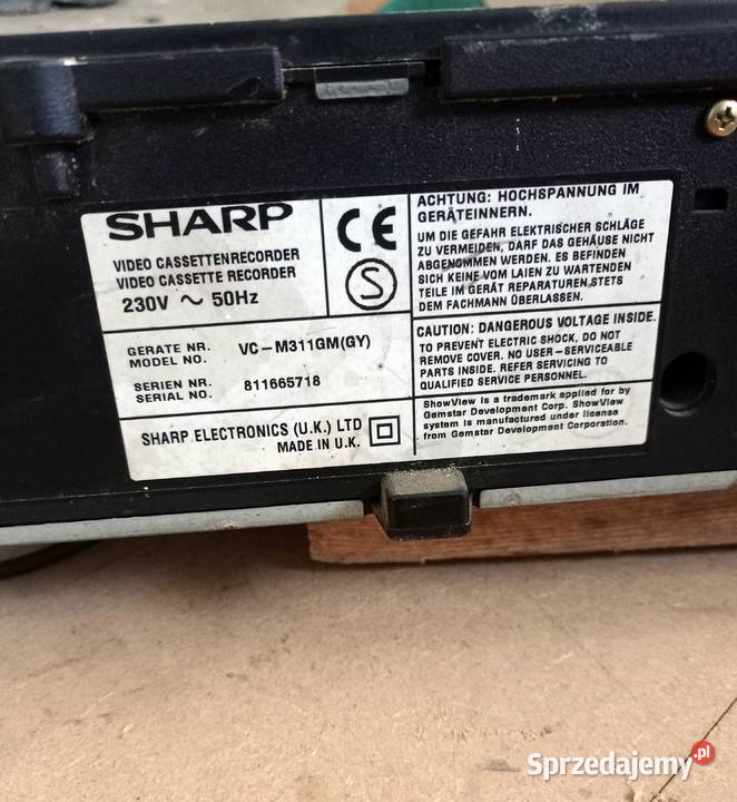 Magnetowid Sharp VC M311 pomorskie Bytów