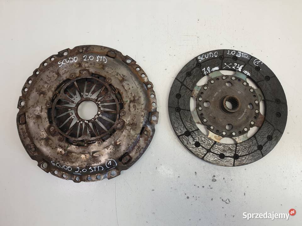 Fiat Scudo 20 JTD SPRZĘGŁO TARCZA DOCISK osobowe Motoryzacja Chełm