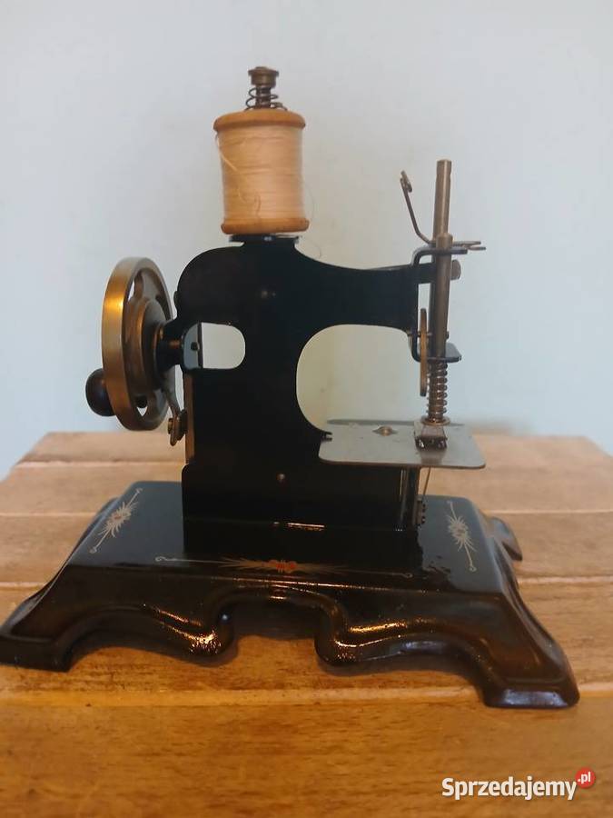 Zabytkowa miniaturowa maszyna do szycia Antykwariat małopolskie