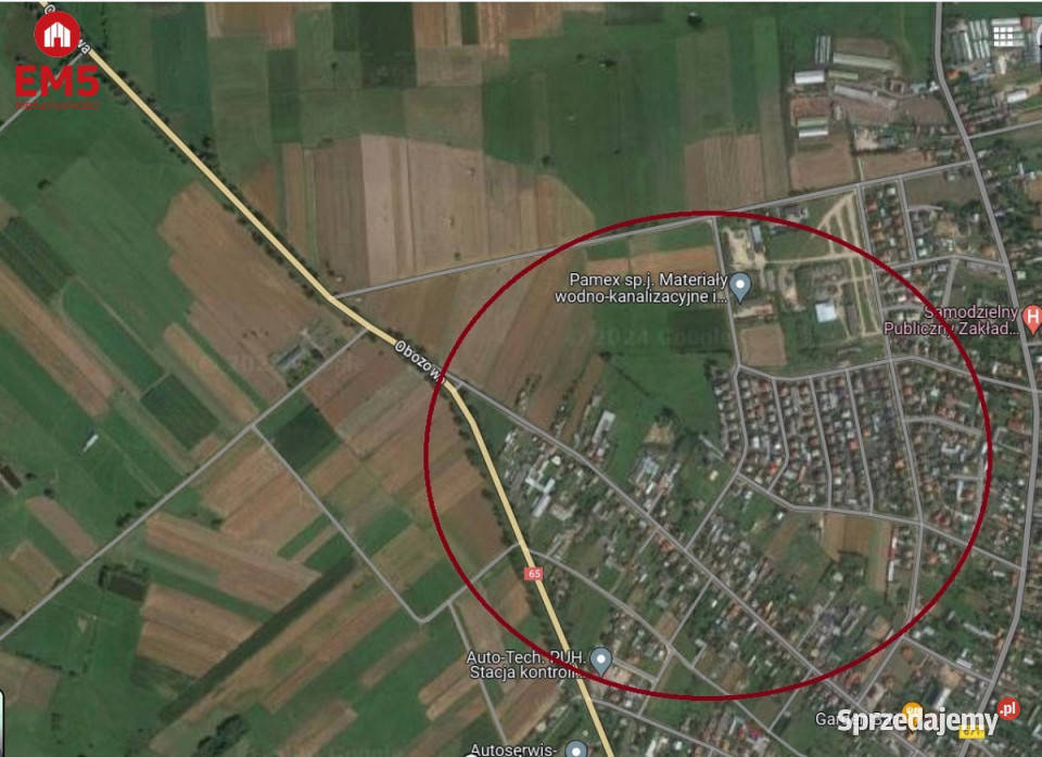 sprzedaży działki 857m2 Knyszyn