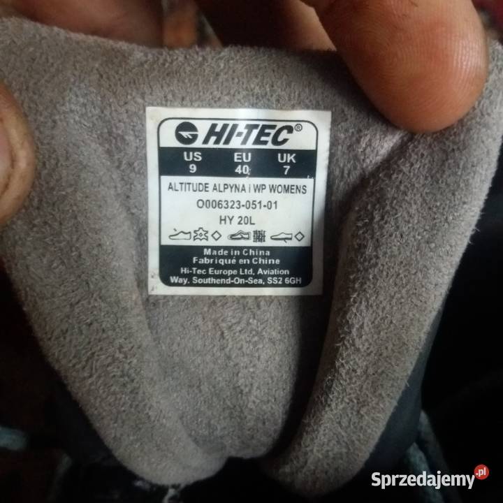 Buty trekingowe HiTec Altitude r40 wkładka 245 24.5cm Rydułtowy sprzedam