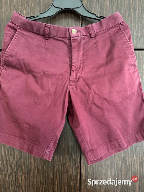 Spodnie męskie HM krótkie bordo 17080A z H&M