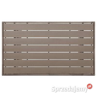 vidaXL Stół ogrodowy szary 120x70x66