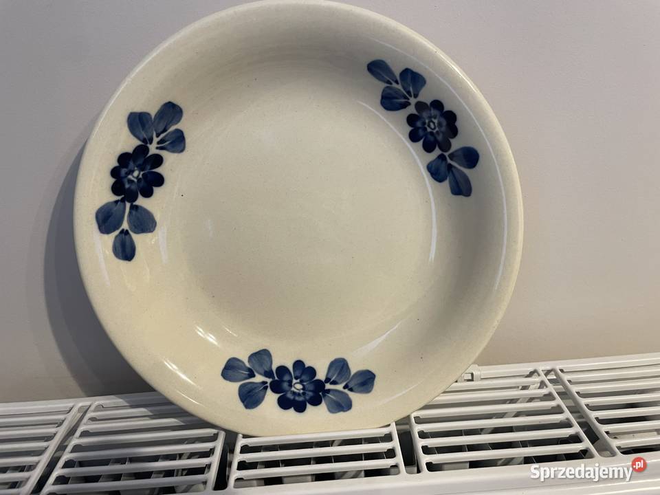 Włocławek fajansowy talerz obiadowy PRL Pruszcz Gdański