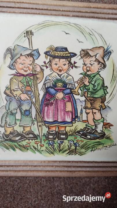 Kafel ceramiczny Sygnowany Sweden Dziecinna Gdańsk