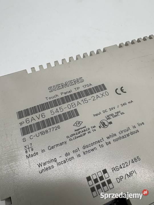Siemens 6AV6 5450BA152AX0 HMI Panel Warszawa