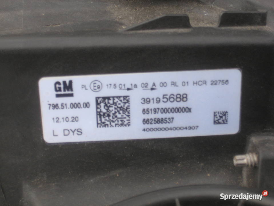 opel astra V k lift 1921r lampa przód lewa led Rakoniewice